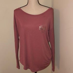 Pink long sleeve tee
